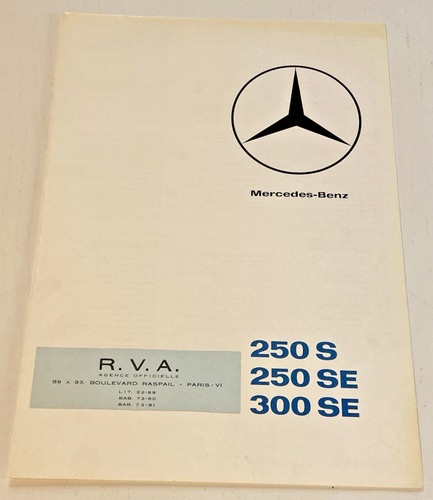 Brochure vente mercedes - brochure,