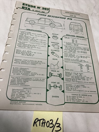 Fiche technique automobile
