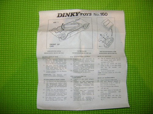 Dinky toys 160 mercedes - dinky,